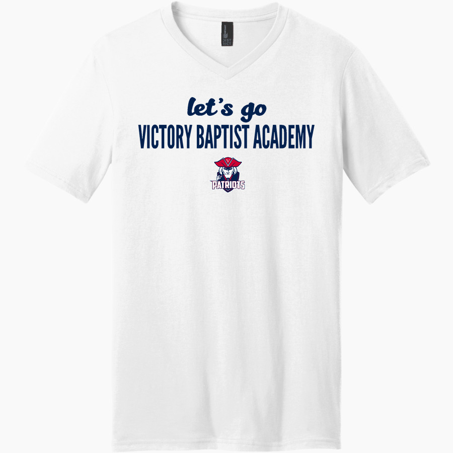 VICTORY BAPTIST ACADEMY PATRIOTS <span class="pdp-name-mascot">VICTORY BAPTIST ACADEMY PATRIOTS</span> District Men's Very Important V-Neck Short Sleeve Tee