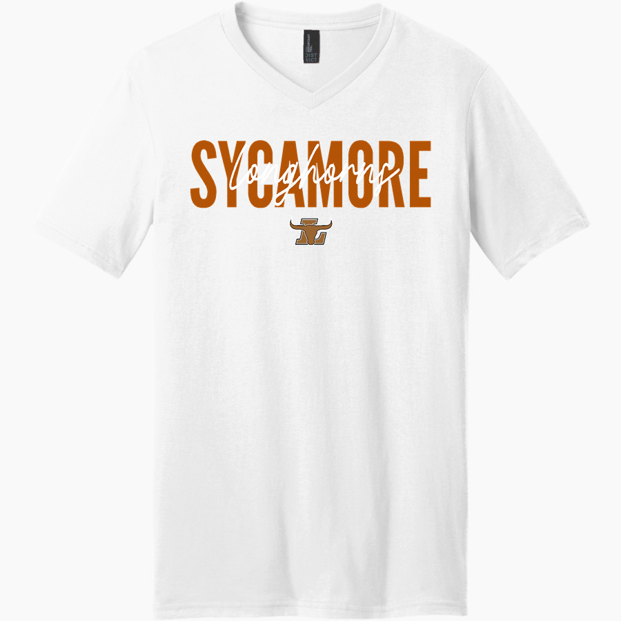 Sycamore Longhorns <span class="pdp-name-mascot">Sycamore Elementary School Longhorns</span> District Men's Very Important V-Neck Short Sleeve Tee
