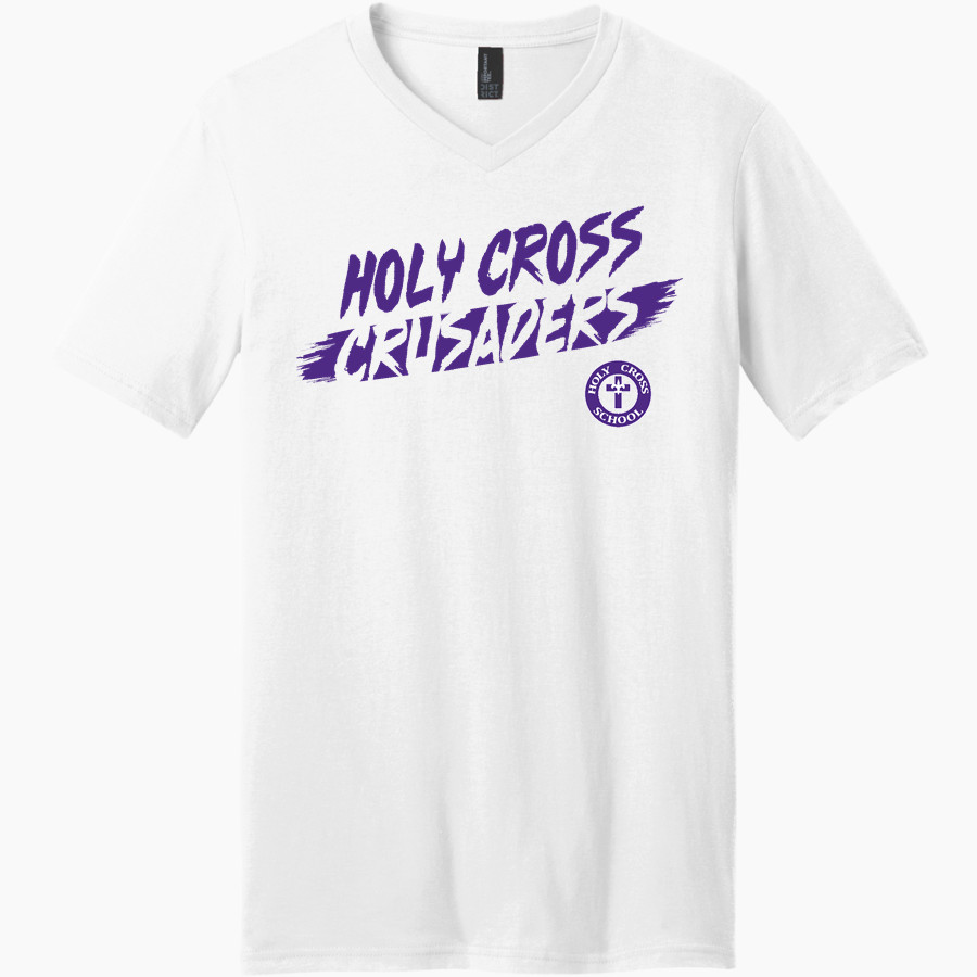 Holy Cross Crusaders <span class="pdp-name-mascot">Holy Cross School Crusaders</span> District Men's Very Important V-Neck Short Sleeve Tee