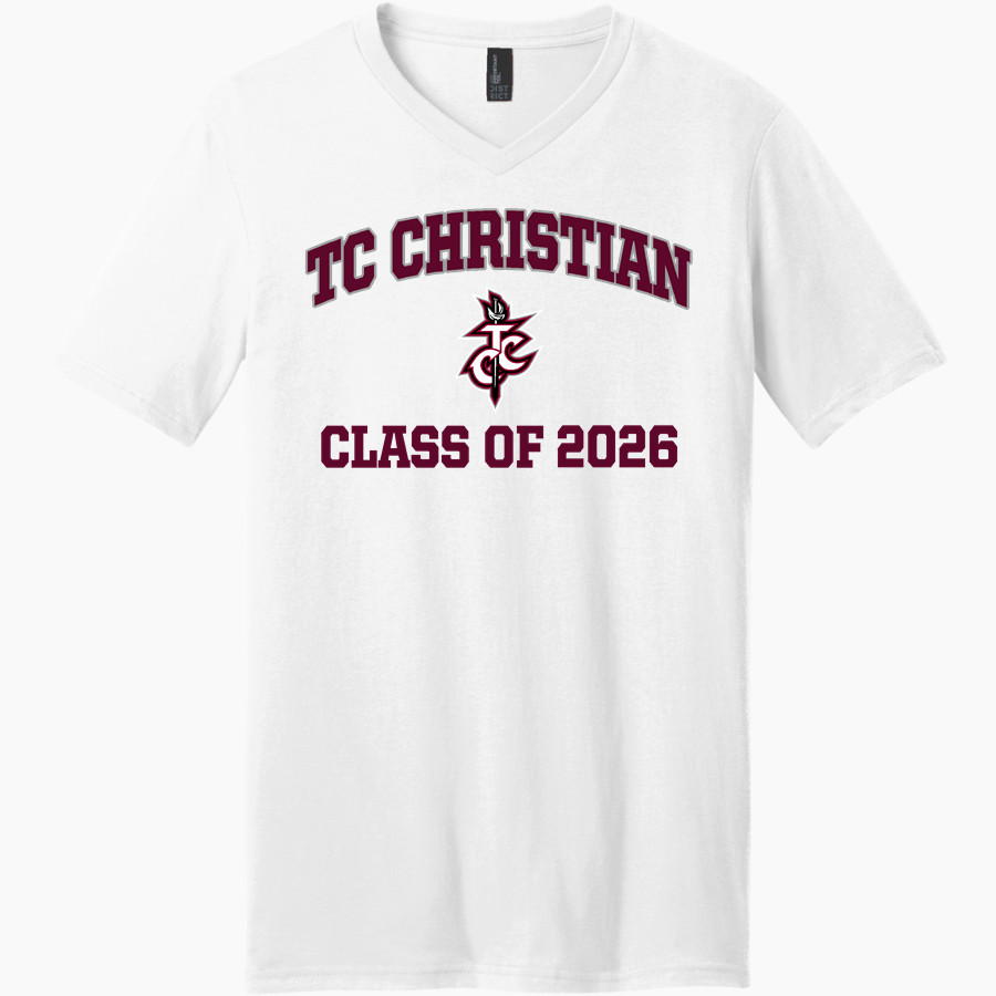 TC Christian Sabres District Men's Very Important V-Neck Short Sleeve Tee