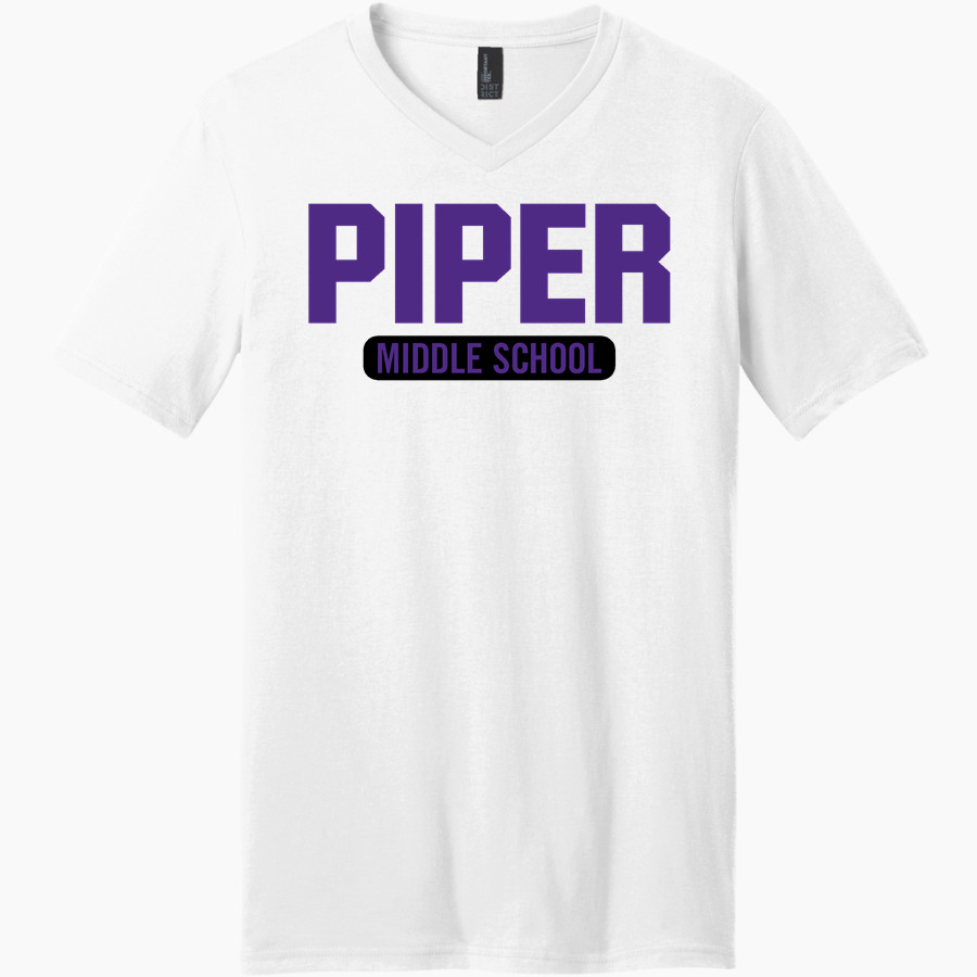 PIPER MIDDLE SCHOOL PIRATES <span class="pdp-name-mascot">PIPER PIRATES</span> District Men's Very Important V-Neck Short Sleeve Tee