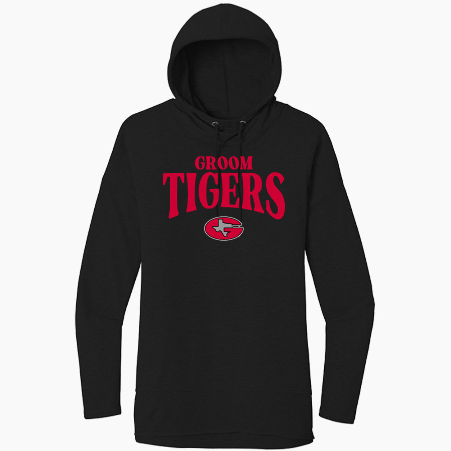 GROOM HIGH SCHOOL TIGERS <span class="pdp-name-mascot">GROOM TIGERS</span> District Women's Featherweight French Terry Hoodie