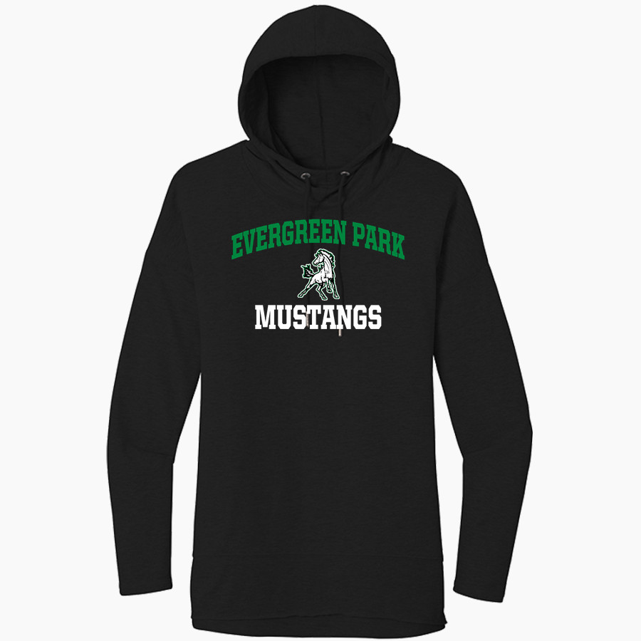 EVERGREEN PARK HIGH SCHOOL MUSTANGS <span class="pdp-name-mascot">EVERGREEN PARK MUSTANGS</span> District Women's Featherweight French Terry Hoodie