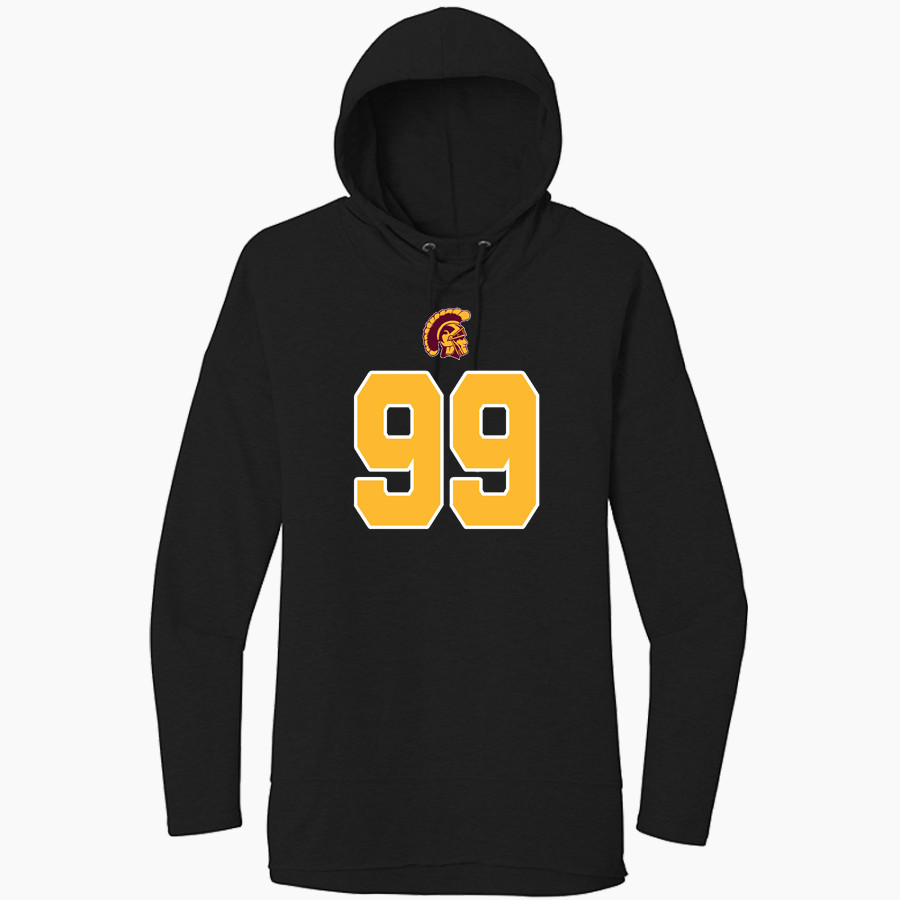 CHARLOTTE HIGH SCHOOL TROJANS District Women's Featherweight French Terry Hoodie