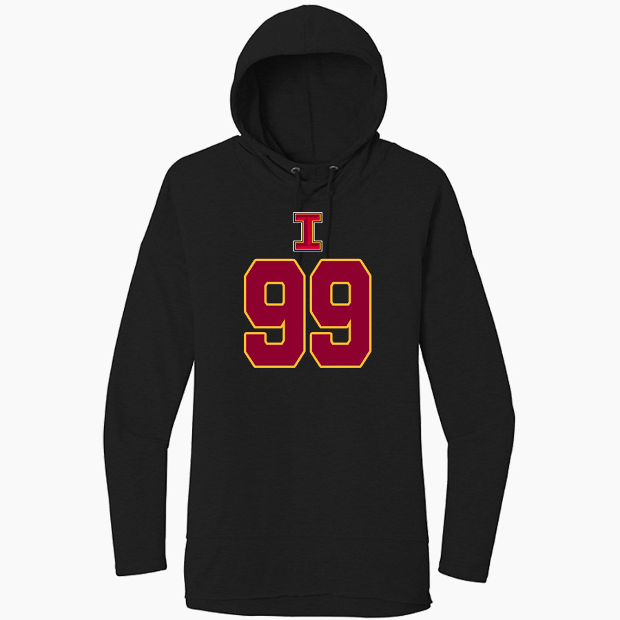ITHACA HIGH SCHOOL LITTLE RED <span class="pdp-name-mascot">ITHACA LITTLE RED</span> District Women's Featherweight French Terry Hoodie