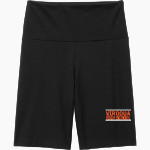 VIROQUA HIGH SCHOOL BLACKHAWKS <span class="pdp-name-mascot">VIROQUA BLACKHAWKS</span> District Women's High-Waist Bike Short Front Thumbnail