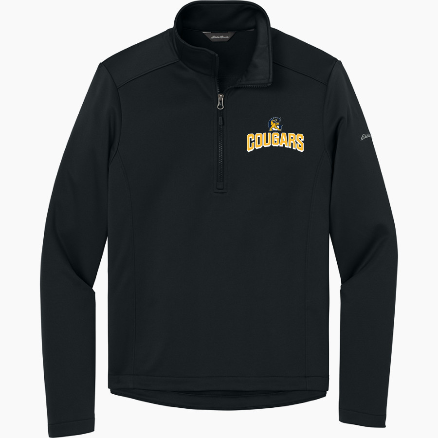 Goldsboro Cougars <span class="pdp-name-mascot">Goldsboro Cougars</span> Eddie Bauer Men's Smooth Mid Layer Fleece 1/2-Zip