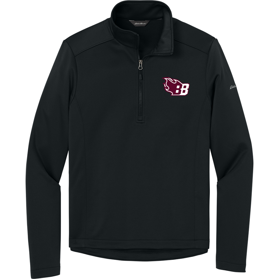 Burgundy Blazers <span class="pdp-name-mascot">Burgundy Farm Blazers</span> Eddie Bauer Men's Smooth Mid Layer Fleece 1/2-Zip