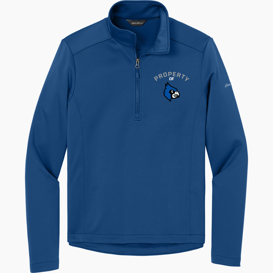 Iron County C4 Blue Jays <span class="pdp-name-mascot">Iron County C4 Blue Jays</span> Eddie Bauer Men's Smooth Mid Layer Fleece 1/2-Zip