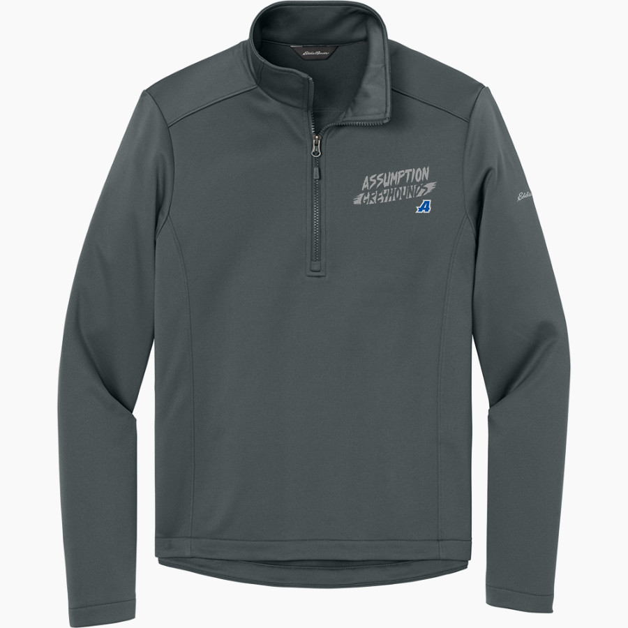 Assumption Greyhounds <span class="pdp-name-mascot">Assumption Greyhounds</span> Eddie Bauer Men's Smooth Mid Layer Fleece 1/2-Zip