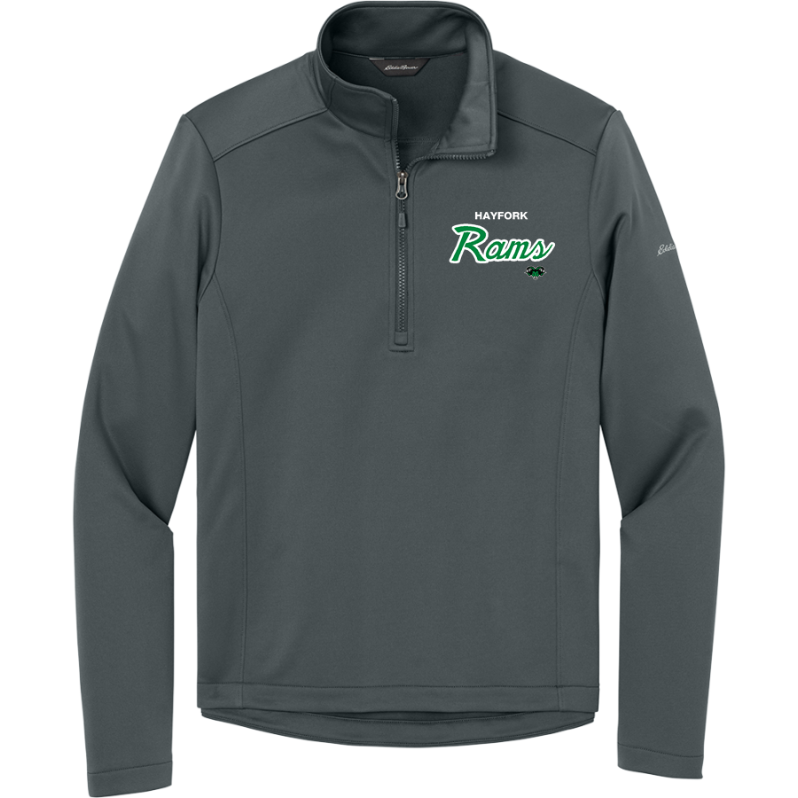 Hayfork Rams Sideline Store <span class="pdp-name-mascot">Hayfork Rams</span> Eddie Bauer Men's Smooth Mid Layer Fleece 1/2-Zip