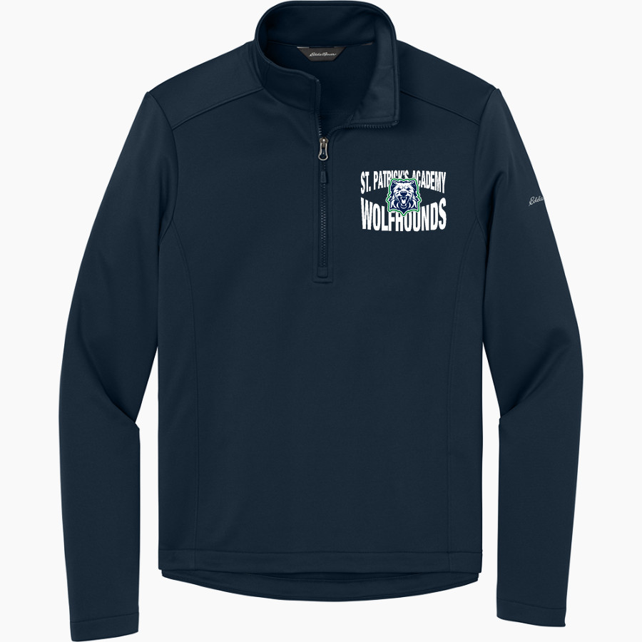 St. Patrick's Academy Wolfhounds <span class="pdp-name-mascot">Great Falls Central Catholic H S Mustangs</span> Eddie Bauer Men's Smooth Mid Layer Fleece 1/2-Zip