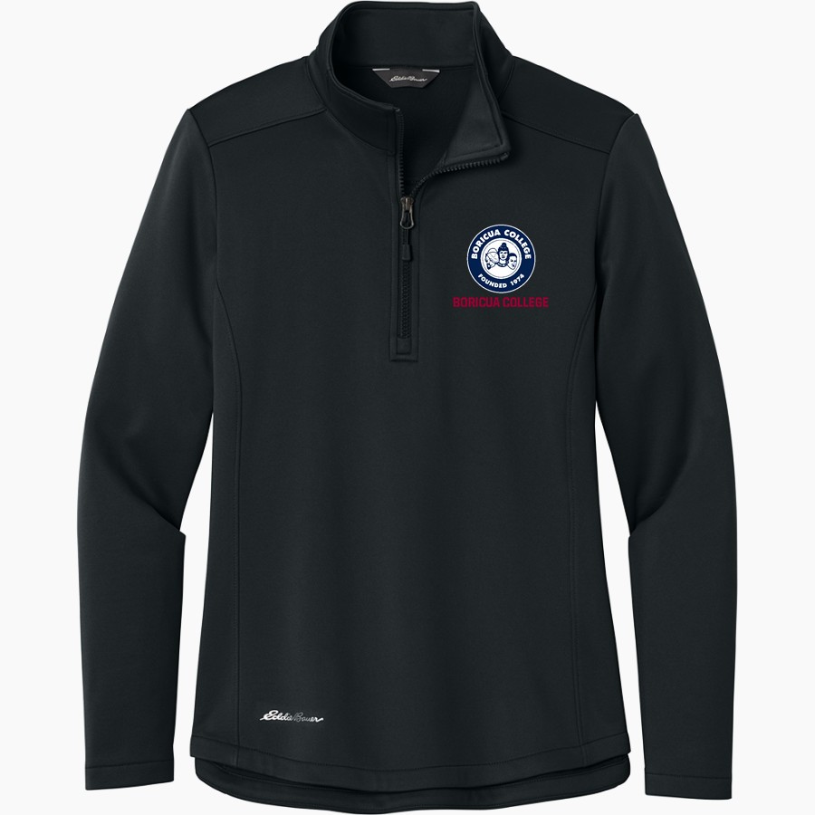 Boricua College Eddie Bauer Women's Smooth Mid Layer Fleece 1/2-Zip