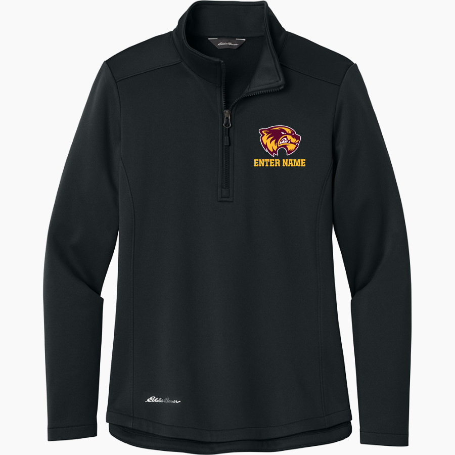 Au Gres-Sims HIGH SCHOOL WOLVERINES <span class="pdp-name-mascot">AU GRES - SIMS WOLVERINES</span> Eddie Bauer Women's Smooth Mid Layer Fleece 1/2-Zip