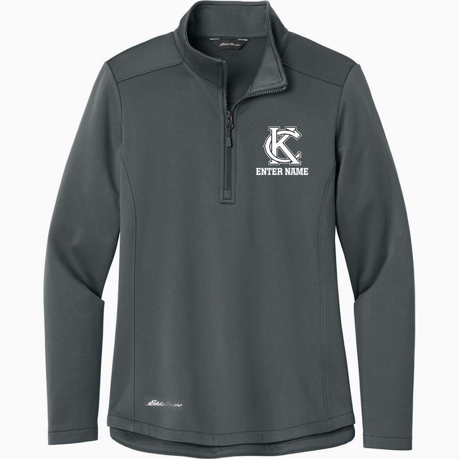 Keys Cougars Eddie Bauer Women's Smooth Mid Layer Fleece 1/2-Zip