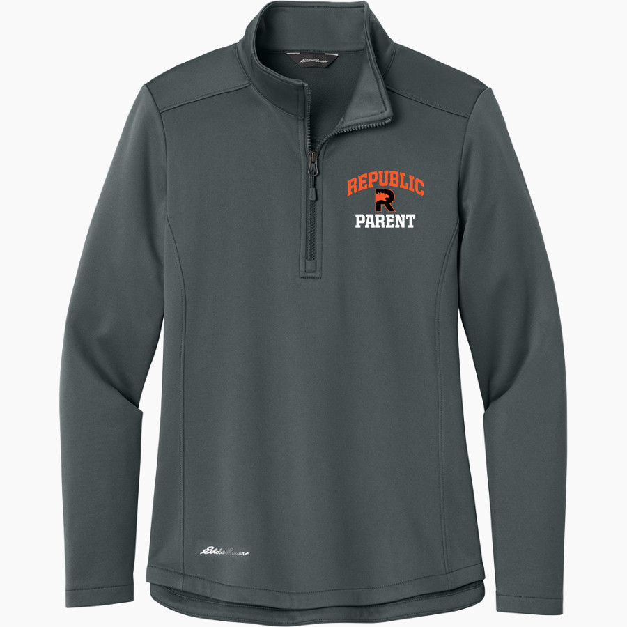 Republic Tigers Eddie Bauer Women's Smooth Mid Layer Fleece 1/2-Zip