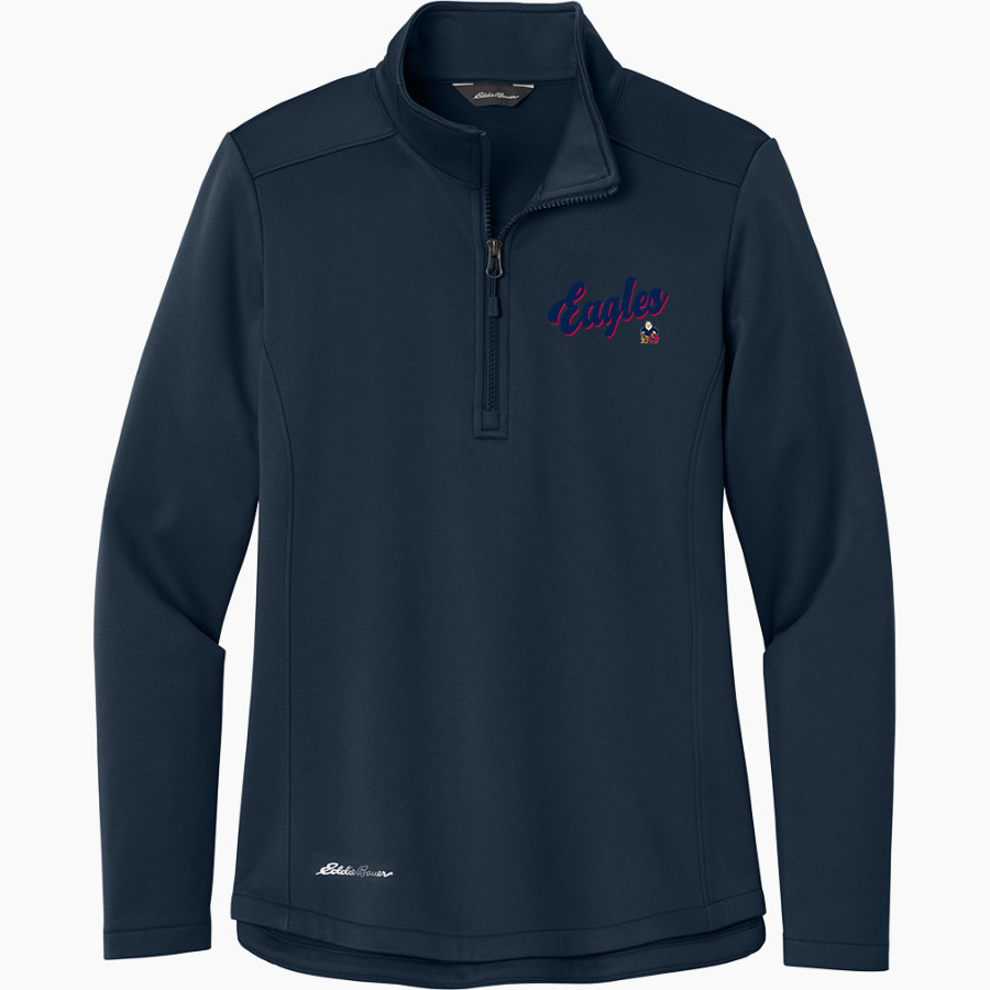 Oswalt Eagles Eddie Bauer Women's Smooth Mid Layer Fleece 1/2-Zip