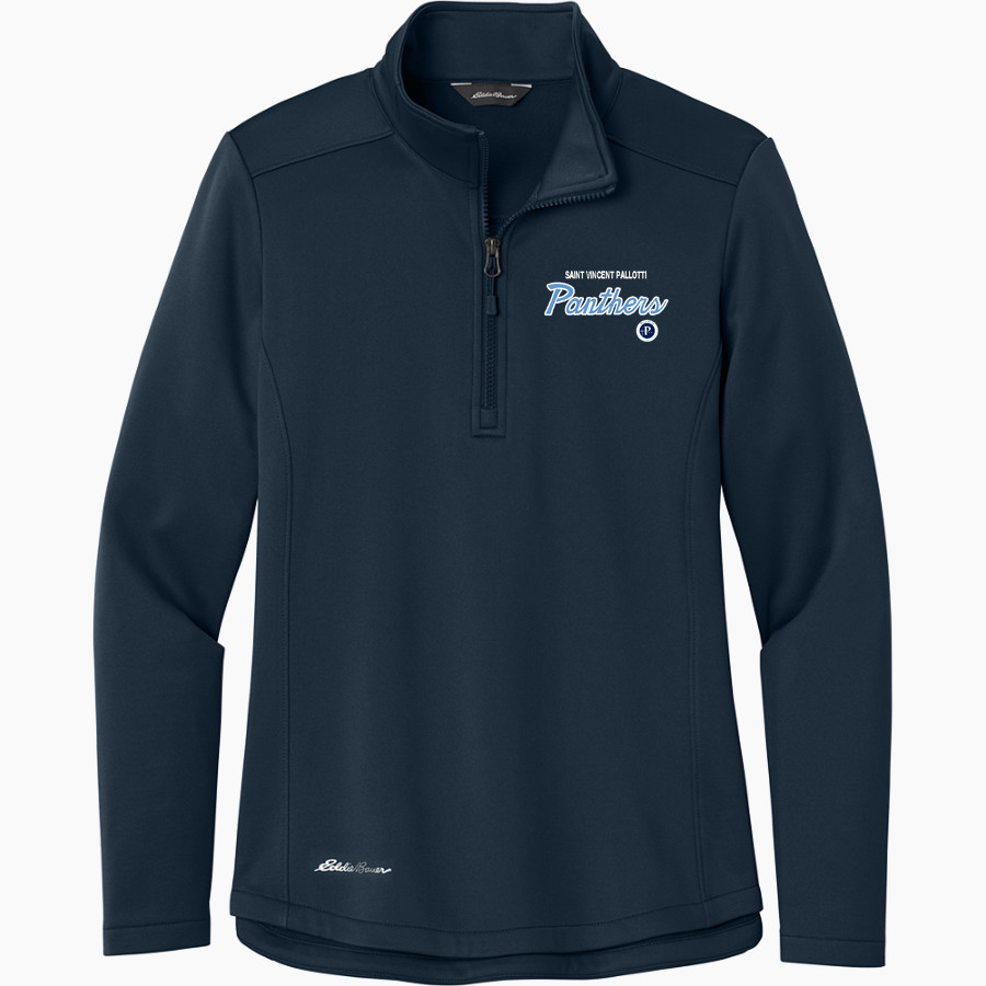 SAINT VINCENT PALLOTTI H S PANTHERS <span class="pdp-name-mascot">SAINT VINCENT PALLOTTI PANTHERS</span> Eddie Bauer Women's Smooth Mid Layer Fleece 1/2-Zip