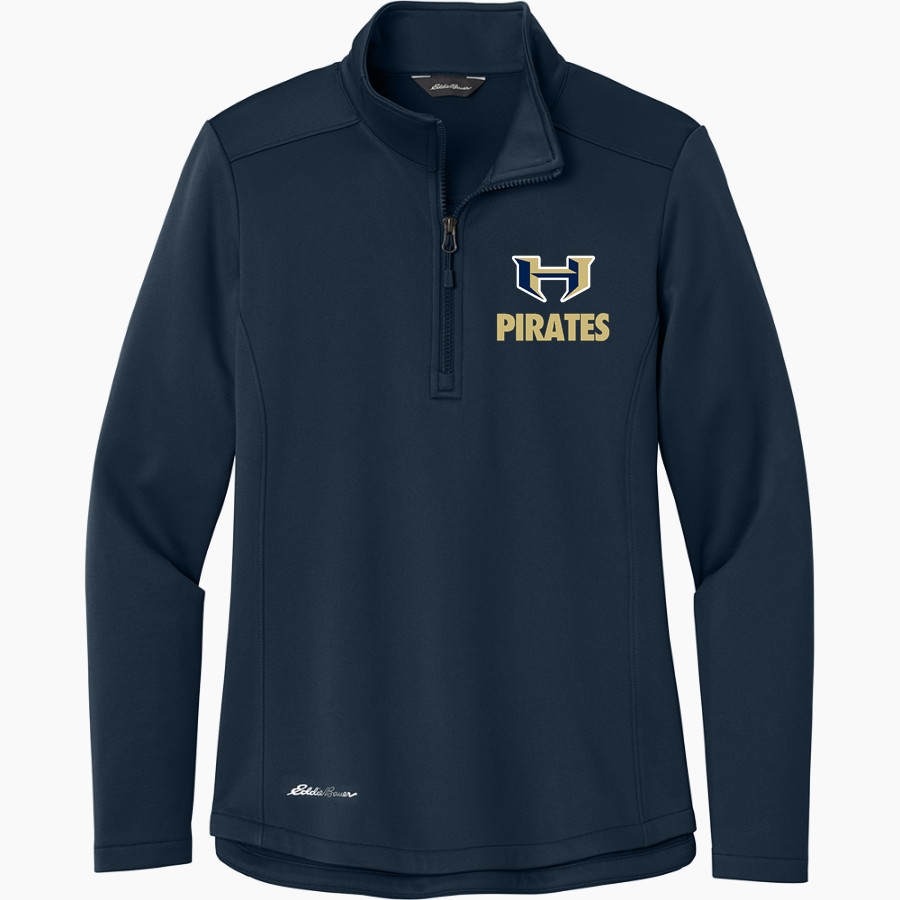 HIDALGO EARLY COLLEGE HIGH SCHOOL PIRATES Eddie Bauer Women's Smooth Mid Layer Fleece 1/2-Zip