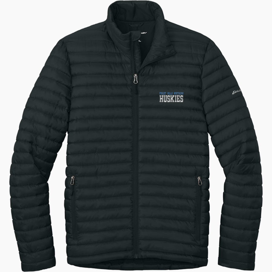 FOREST HILLS NORTHERN HIGH HUSKIES Eddie Bauer Men's Packable Quilted Full-Zip Jacket