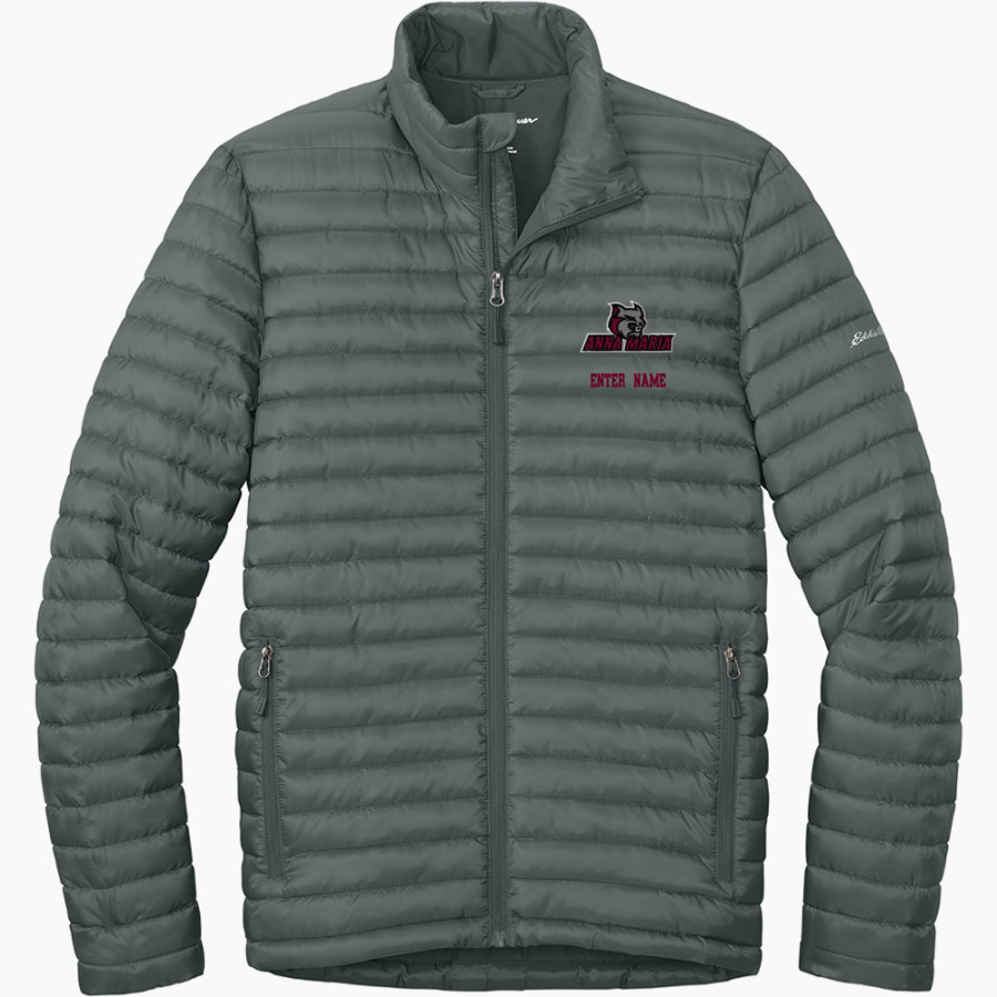 Anna Maria College Amcats <span class="pdp-name-mascot">Anna Maria College Amcats</span> Eddie Bauer Men's Packable Quilted Full-Zip Jacket