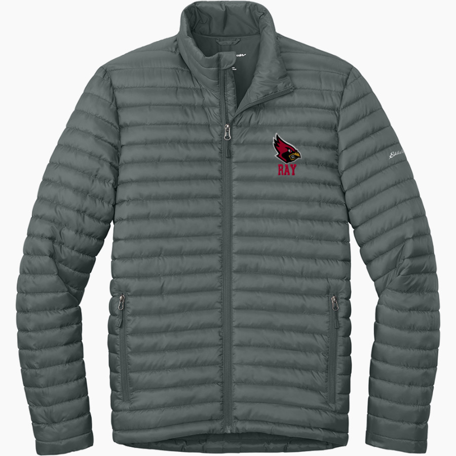 RAY HIGH SCHOOL JAYS <span class="pdp-name-mascot">RAY JAYS</span> Eddie Bauer Men's Packable Quilted Full-Zip Jacket
