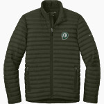 Delta College Pioneers Eddie Bauer Men's Packable Quilted Full-Zip Jacket Front Thumbnail