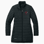 Benedictine University Mesa Redhawks Eddie Bauer Women's Packable Quilted Full-Zip Jacket Front Thumbnail