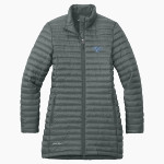 CCSU Blue Devils Eddie Bauer Women's Packable Quilted Full-Zip Jacket Front Thumbnail