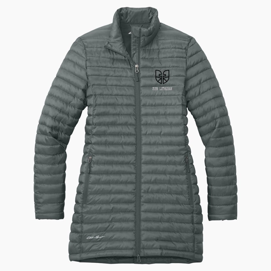 Zion Lutheran School Panthers Eddie Bauer Women's Packable Quilted Full-Zip Jacket