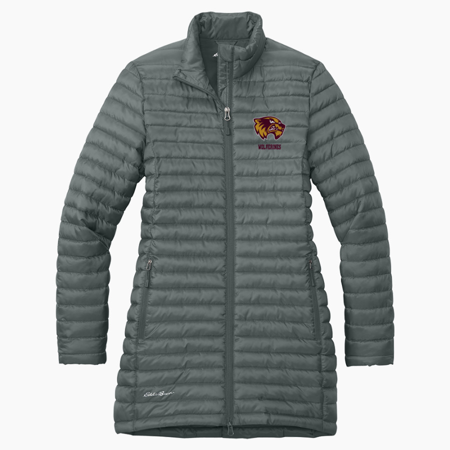 Au Gres-Sims HIGH SCHOOL WOLVERINES <span class="pdp-name-mascot">AU GRES - SIMS WOLVERINES</span> Eddie Bauer Women's Packable Quilted Full-Zip Jacket