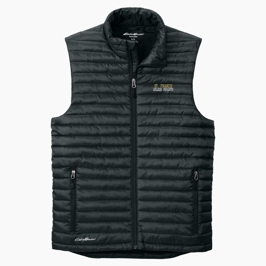St. FRANCIS HIGH SCHOOL GOLDEN KNIGHTS <span class="pdp-name-mascot">SAINT FRANCIS GOLDEN KNIGHTS</span> Eddie Bauer Men's Packable Quilted Vest