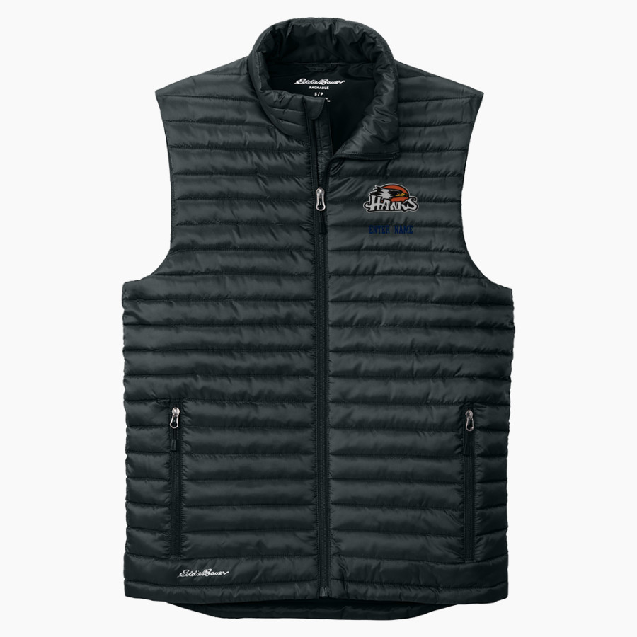 GALLATIN COUNTY HIGH SCHOOL HAWKS Eddie Bauer Men's Packable Quilted Vest