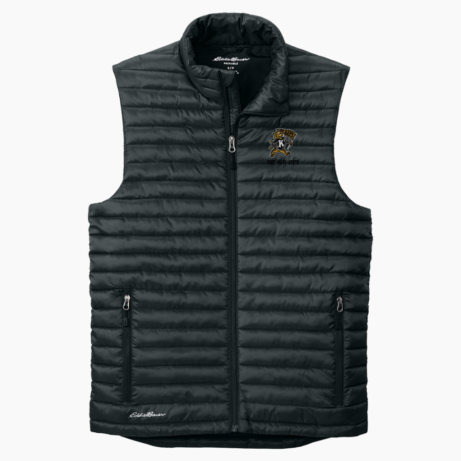 Fort Hays State University Tigers Eddie Bauer Men's Packable Quilted Vest