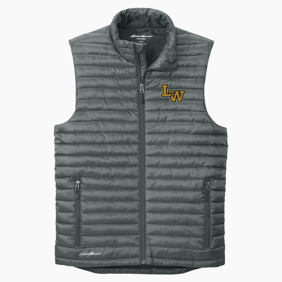 Lena-winslow Panthers <span class="pdp-name-mascot">Lena-winslow Leopards</span> Eddie Bauer Men's Packable Quilted Vest