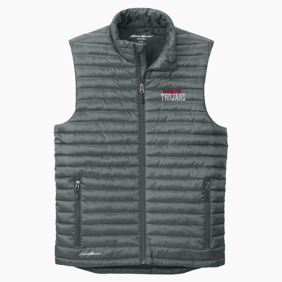 Carrollton Trojans <span class="pdp-name-mascot">Carrollton Trojans</span> Eddie Bauer Men's Packable Quilted Vest