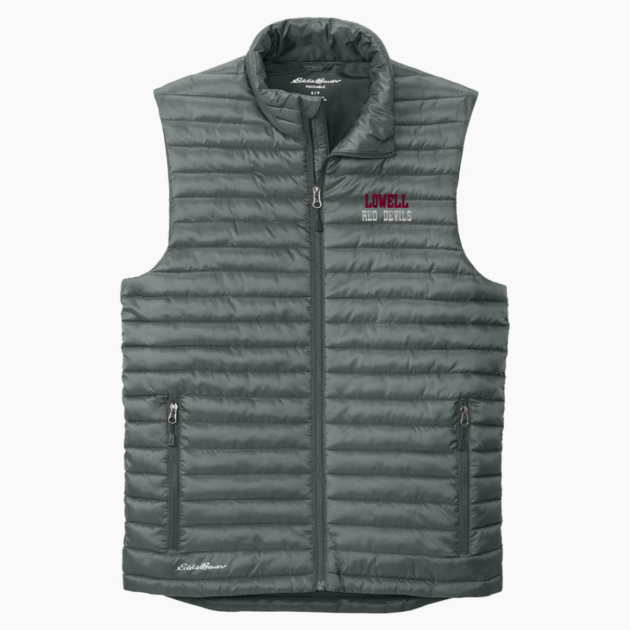 LOWELL HIGH SCHOOL RED DEVILS <span class="pdp-name-mascot">LOWELL RED DEVILS</span> Eddie Bauer Men's Packable Quilted Vest