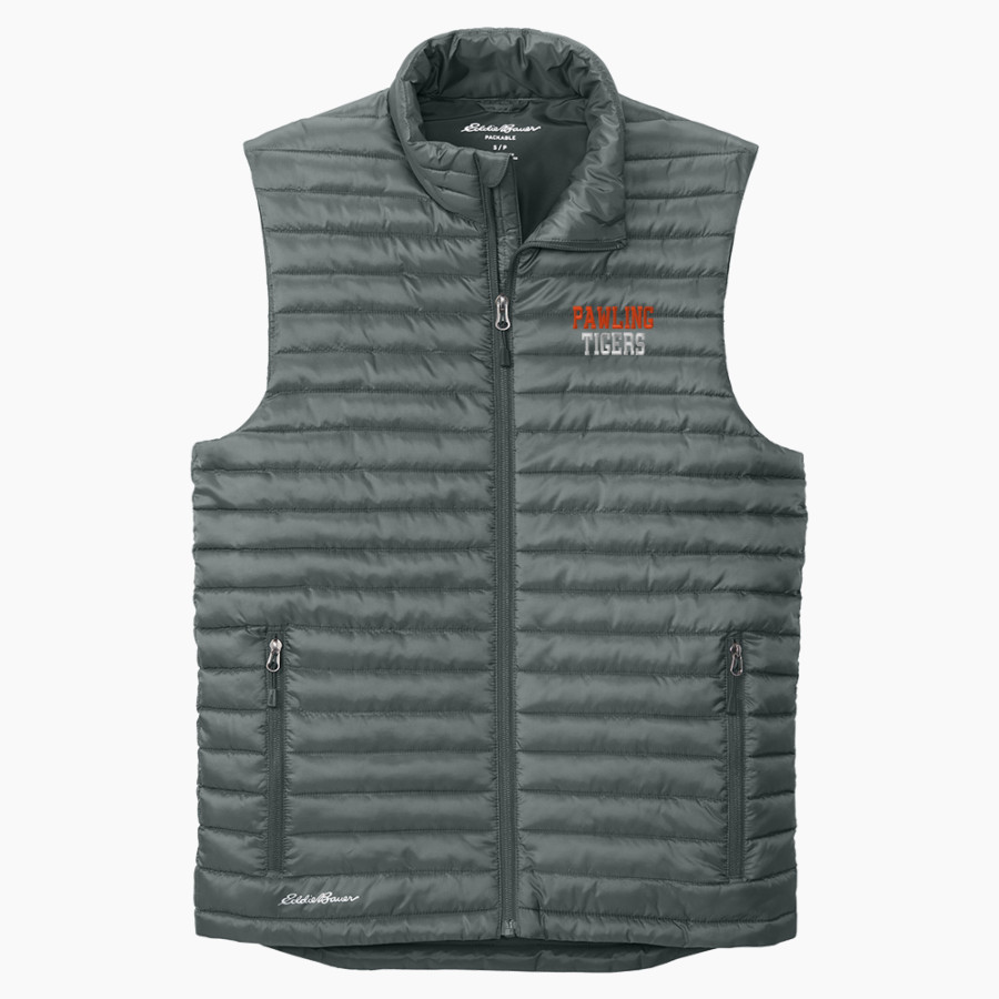PAWLING HIGH SCHOOL TIGERS Eddie Bauer Men's Packable Quilted Vest