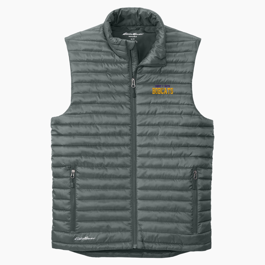 ROBERT C HATCH HIGH SCHOOL BOBCATS <span class="pdp-name-mascot">ROBERT C HATCH BOBCATS</span> Eddie Bauer Men's Packable Quilted Vest