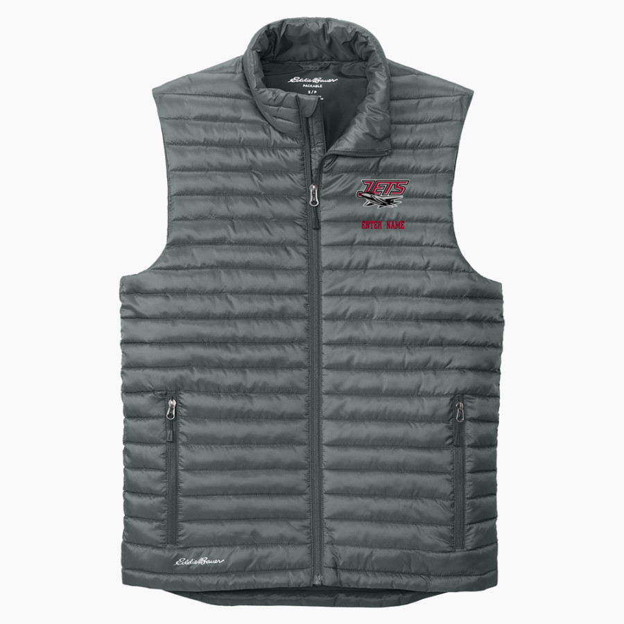 North Central Jets Eddie Bauer Men's Packable Quilted Vest