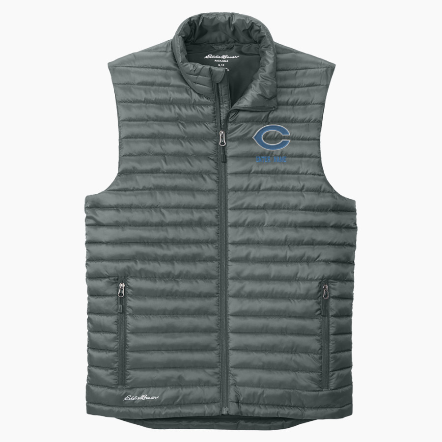 CHANUTE HIGH SCHOOL COMETS Eddie Bauer Men's Packable Quilted Vest