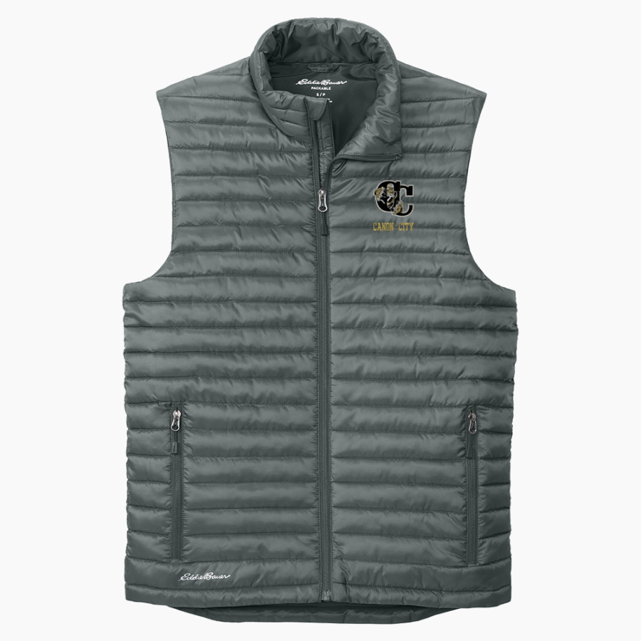 CANON CITY HIGH SCHOOL TIGERS <span class="pdp-name-mascot">CANON CITY TIGERS</span> Eddie Bauer Men's Packable Quilted Vest