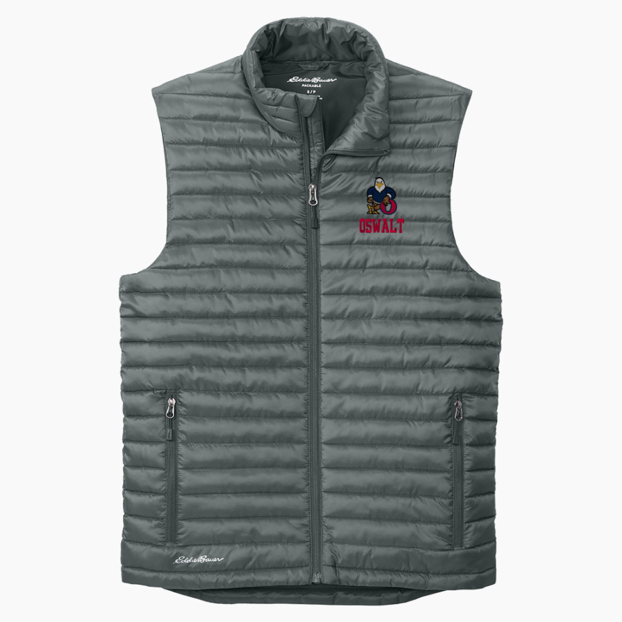 Oswalt Eagles <span class="pdp-name-mascot">Oswalt Academy Eagles</span> Eddie Bauer Men's Packable Quilted Vest