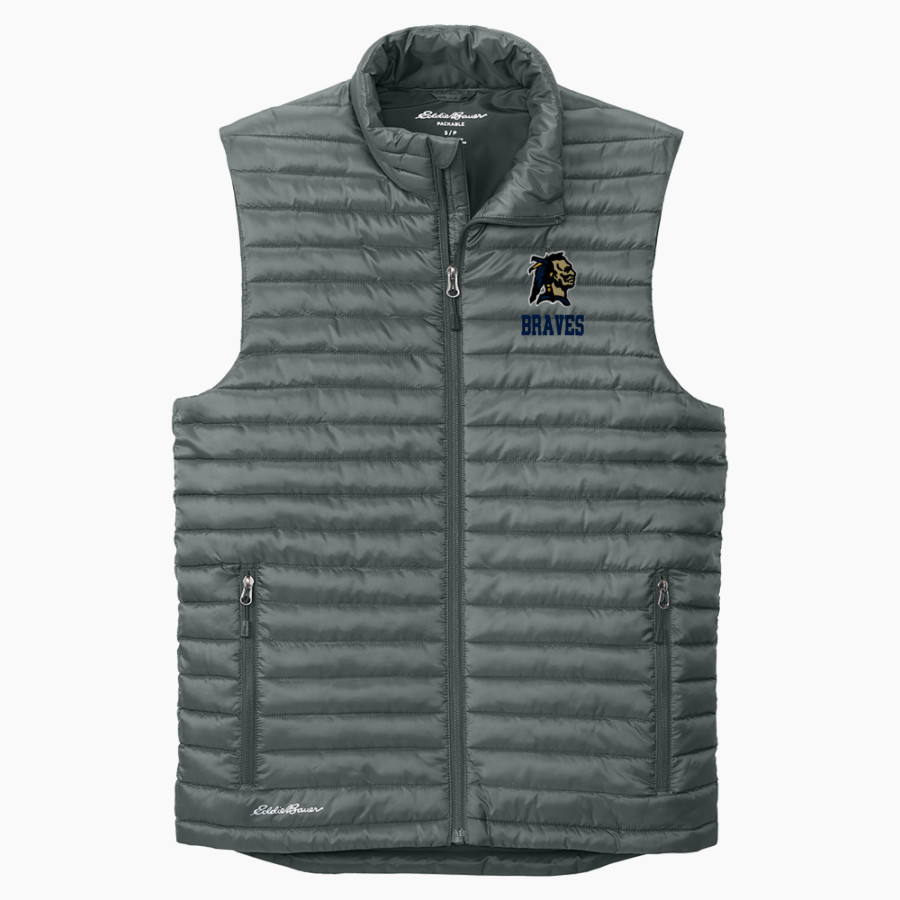 Grant County Braves The Official Online Store <span class="pdp-name-mascot">Grant County Braves</span> Eddie Bauer Men's Packable Quilted Vest