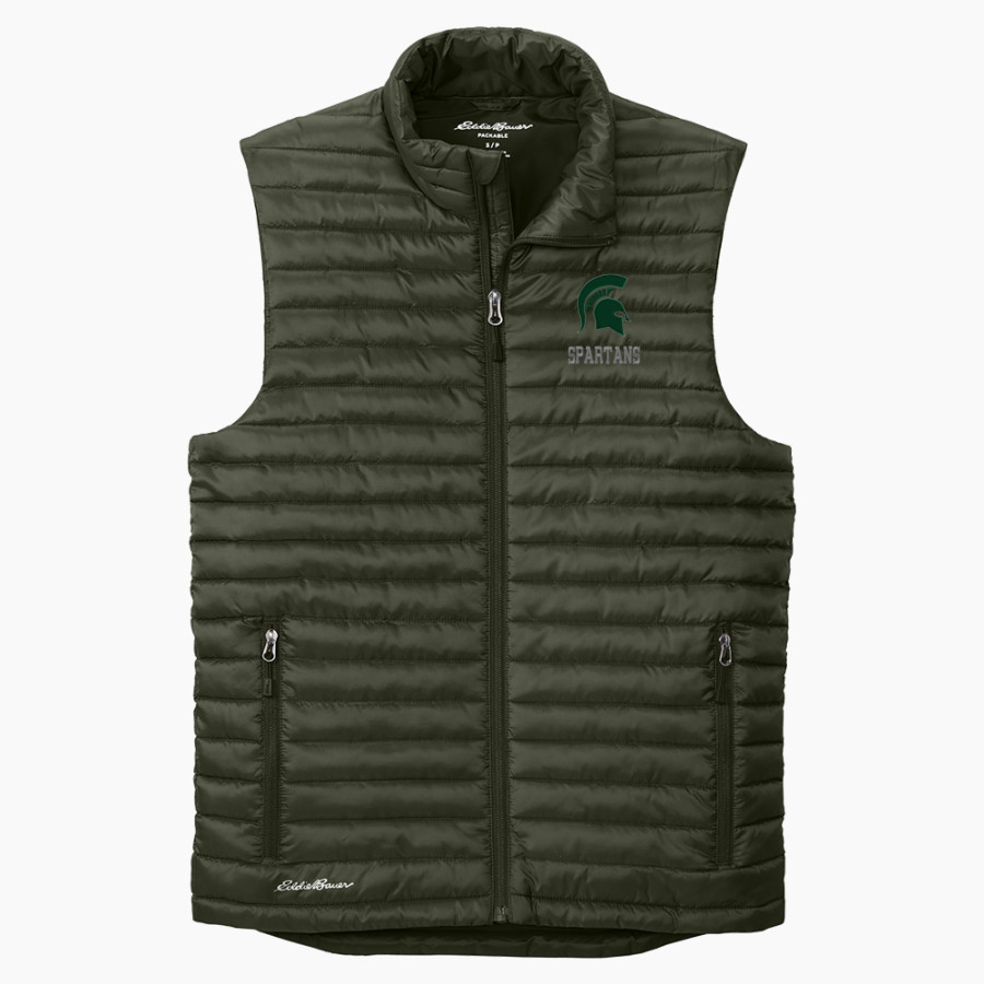 Michigan State University Spartans <span class="pdp-name-mascot">Michigan State University Spartans</span> Eddie Bauer Men's Packable Quilted Vest