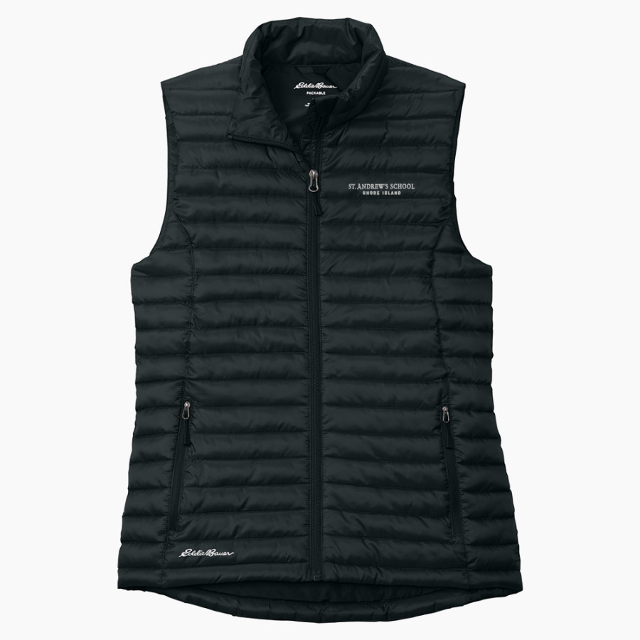 ST. ANDREW'S SCHOOL SAINTS Eddie Bauer Women's Packable Quilted Vest