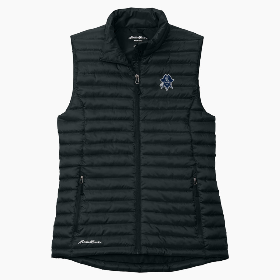 Modesto Junior College Pirates Eddie Bauer Women's Packable Quilted Vest