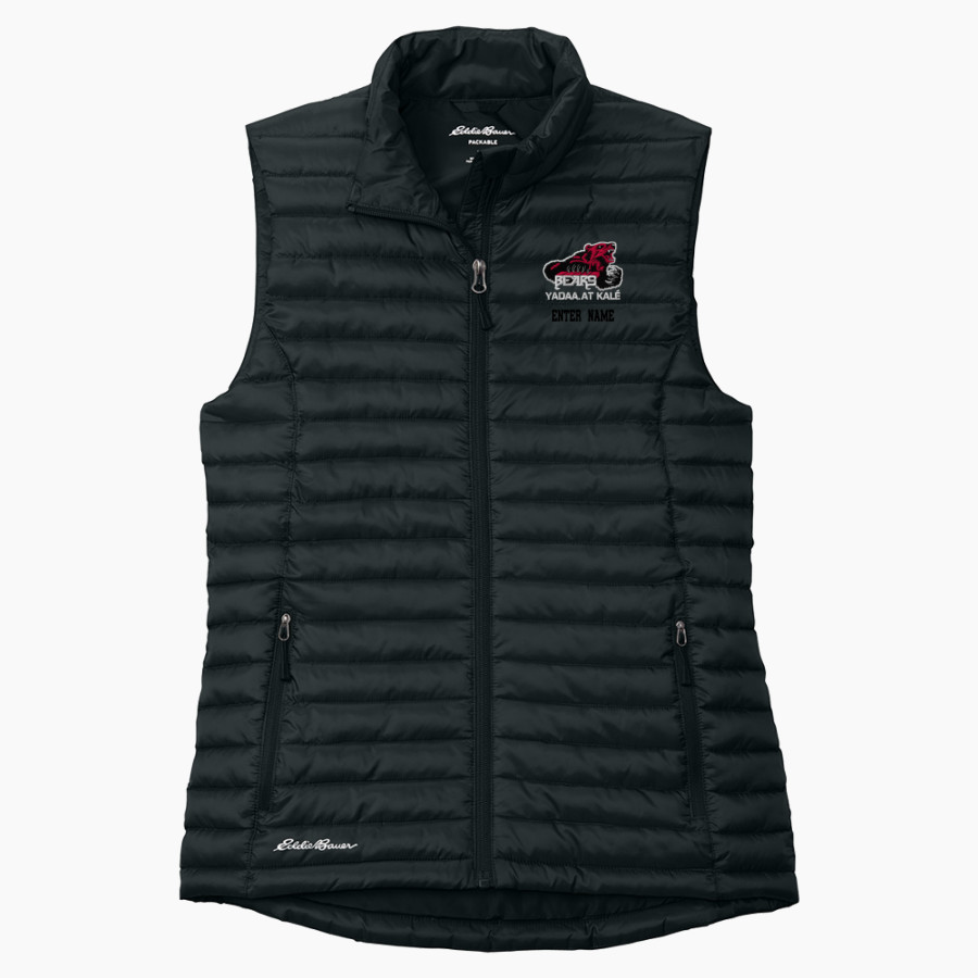 JUNEAU-DOUGLAS HIGH SCHOOL CRIMSON BEARS <span class="pdp-name-mascot">JUNEAU - DOUGLAS CRIMSON BEARS</span> Eddie Bauer Women's Packable Quilted Vest