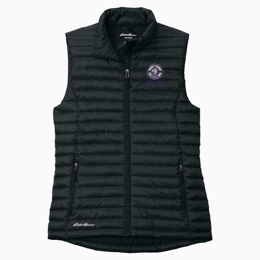 Shell Bank Brigade <span class="pdp-name-mascot">Shell Bank P771K@014 Labradors</span> Eddie Bauer Women's Packable Quilted Vest