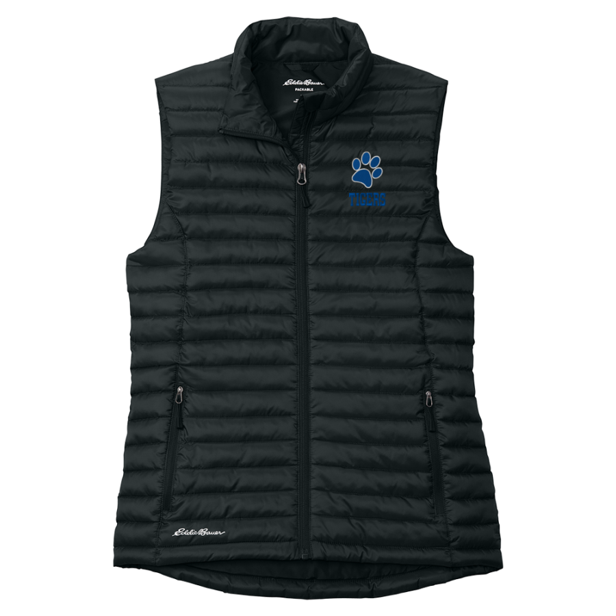 Crow Tigers <span class="pdp-name-mascot">Crow Middle School Tigers</span> Eddie Bauer Women's Packable Quilted Vest